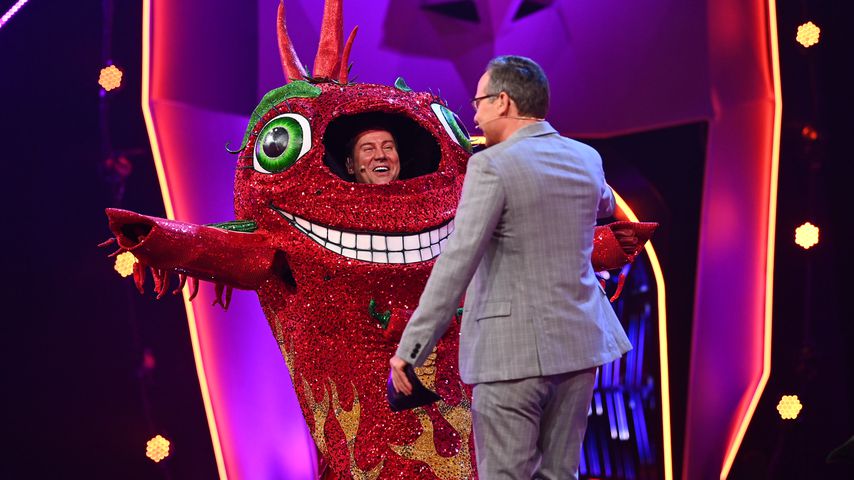 Jens Riewa alias die Chili und Matthias Opdenhövel bei "The Masked Singer"
