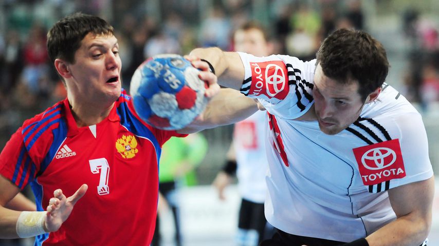 Jens Tiedtke bei einem Handballspiel in Varazdin