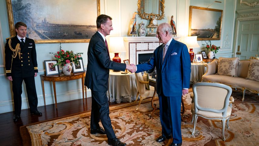 Jeremy Hunt und König Charles III. im März 2024