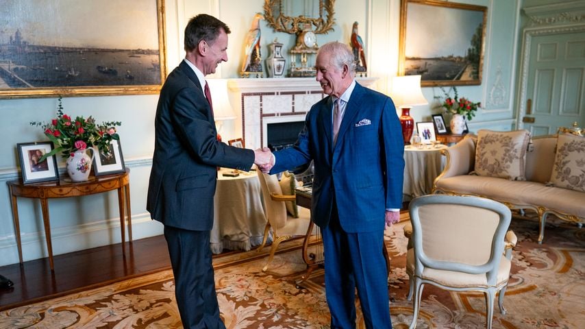 Jeremy Hunt und König Charles III. im Buckingham Palace