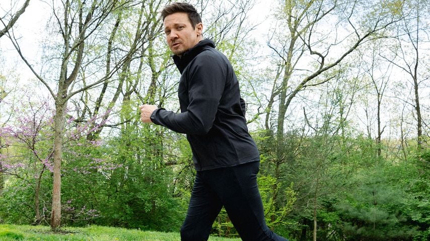 Jeremy Renner in der "Let's Run There"-Kampagne, Mai 2024