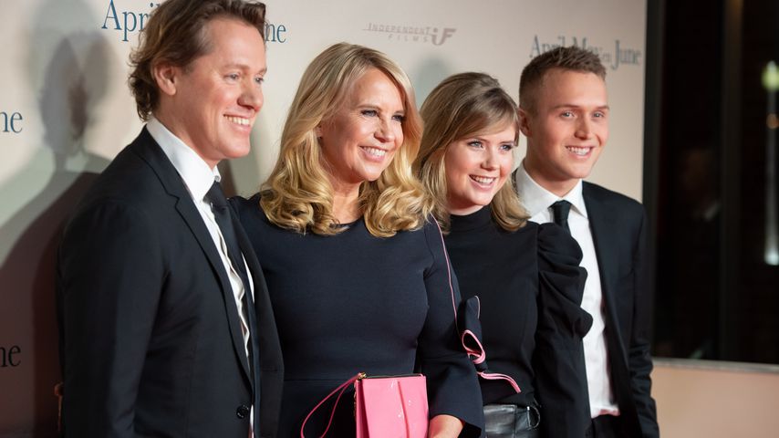 Jeroen Rietbergen, Linda de Mol, Julian und Noa Vahle im Dezember 2019