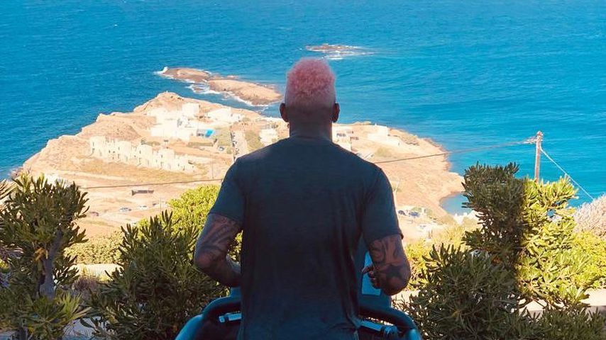 Jérôme Boateng im Juli 2019 auf Mykonos