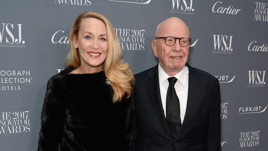 Jerry Hall und Rupert Murdoch im Jahr 2017