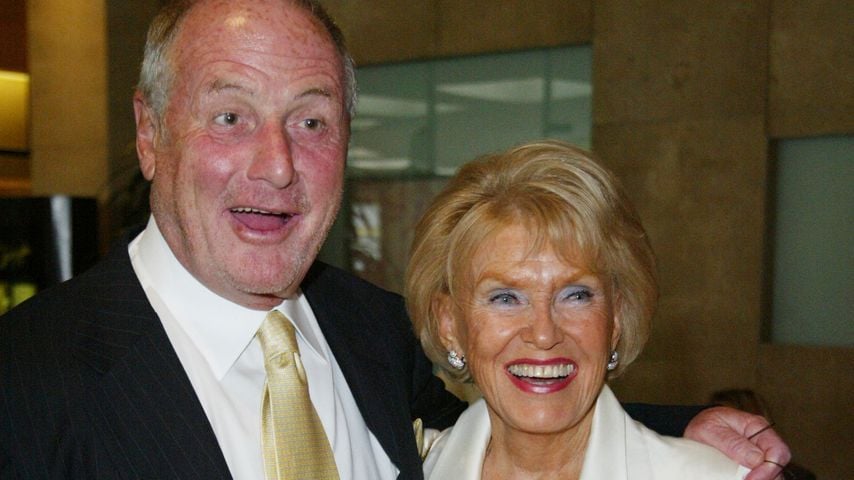 Produzent Jerry Weintraub und Sängerin Jane Morgan