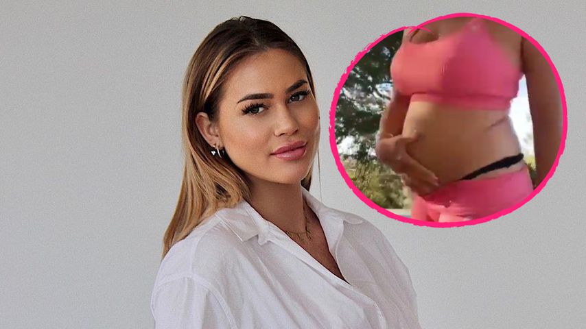 Beim Sport: Jessica Paszka präsentiert ihren After-Baby-Body