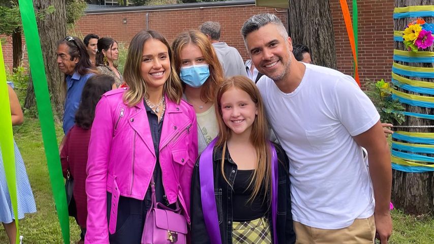 Jessica Alba mit Honor, Haven und Cash Warren