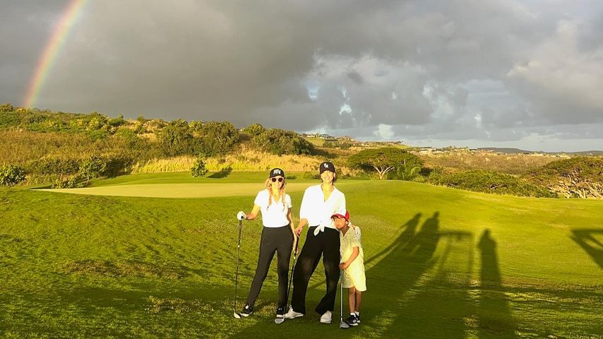 Jessica Alba und ihr Sohn Hayes Alba Warren mit einer Freundin