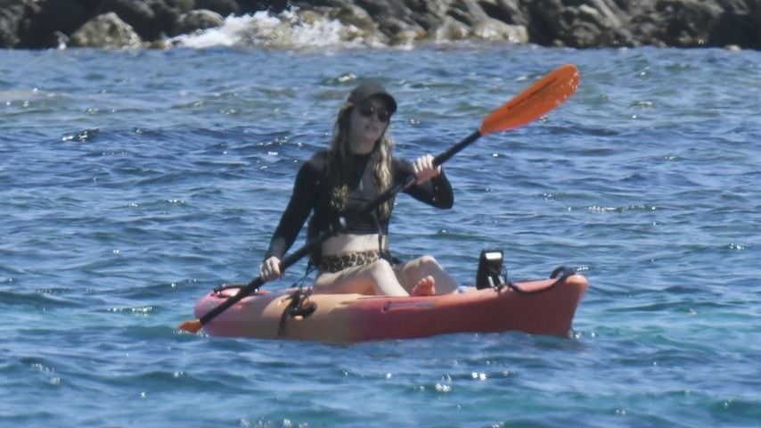 Schauspielerin Jessica Biel im Urlaub