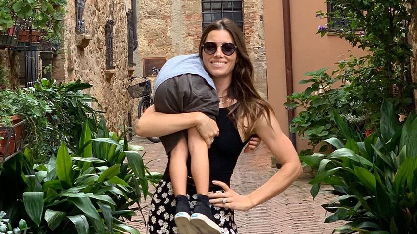 Jessica Biel mit Sohn Silas im Sommer 2019