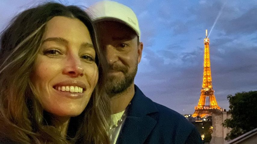 Jessica Biel und Justin Timberlake in Paris im Juli 2022