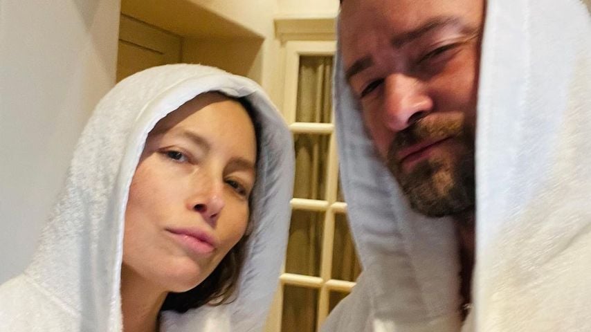 Jessica Biel mit ihrem Mann Justin Timberlake