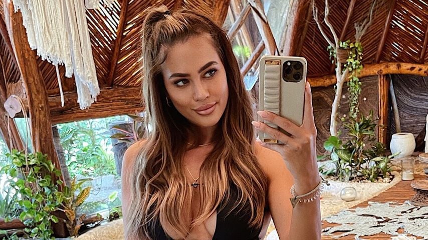 Jessica Haller in ihren Flitterwochen
