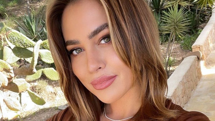 Jessica Haller mit ihrer neuen Frisur im Februar 2022