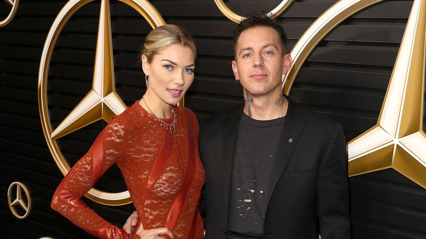 Jessica Hart und James Kirkham, Februar 2020
