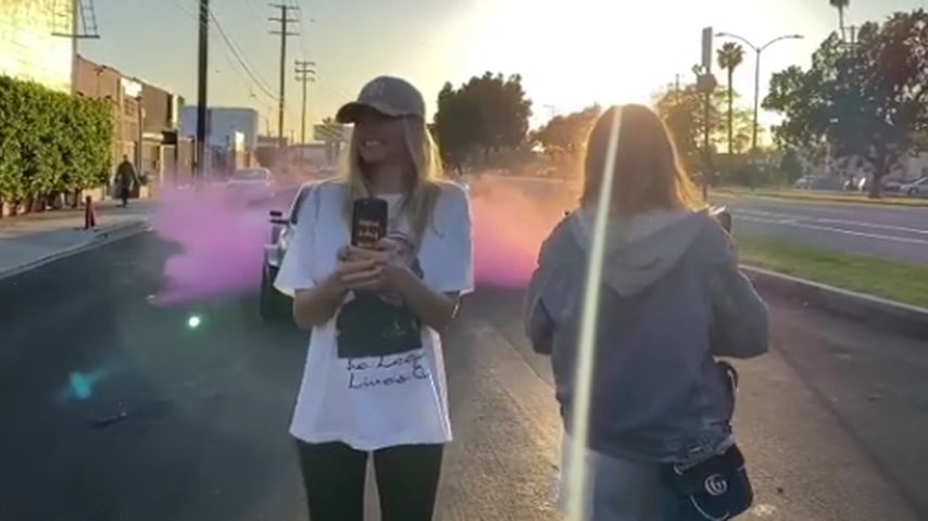 Jessica Hart bei der Gender Reveal, September 2020
