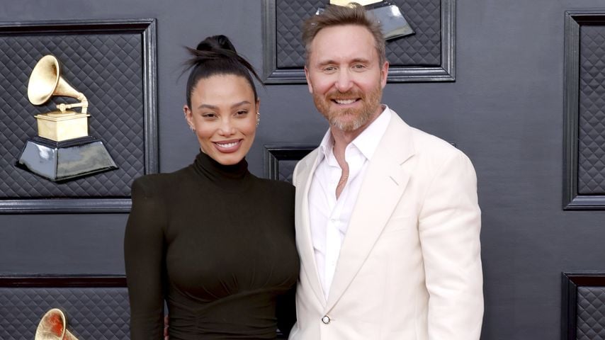 Jessica Ledon und David Guetta im April 2023