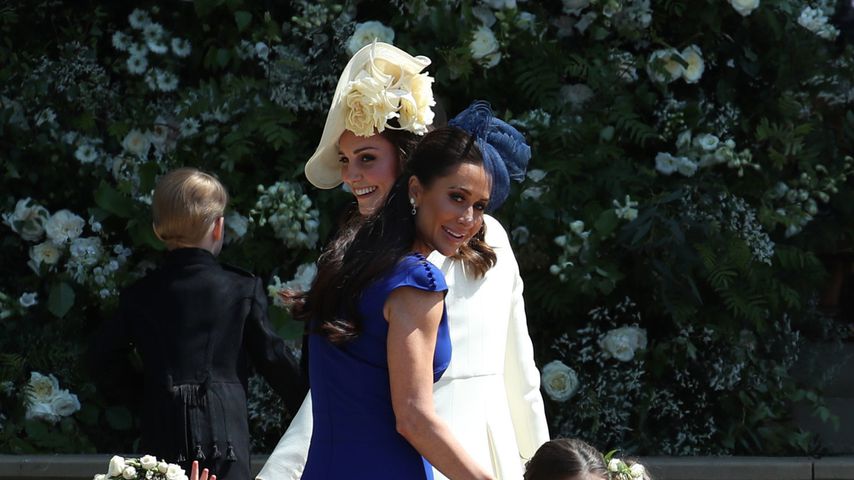Jessica Mulroney und Herzogin Kate bei der Hochzeit von Harry und Meghan, 2018