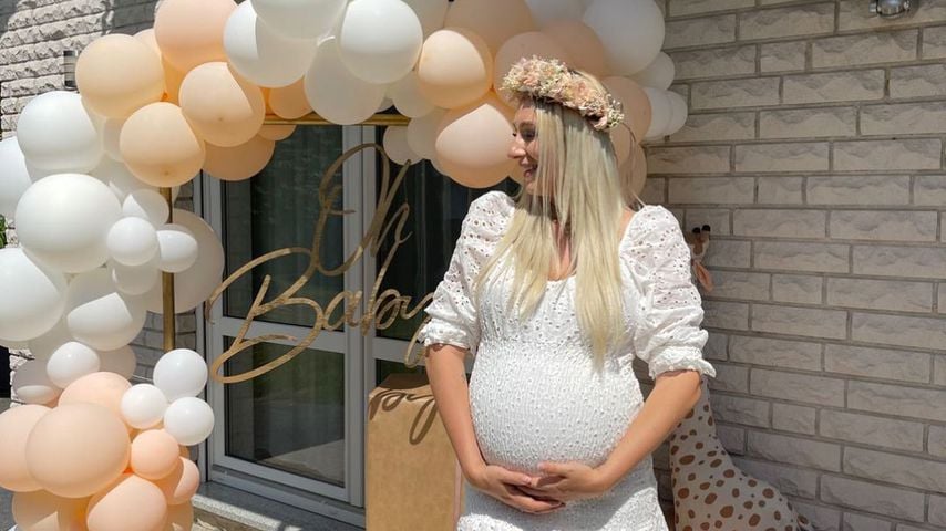Jessica Schröder bei ihrer Babyshower