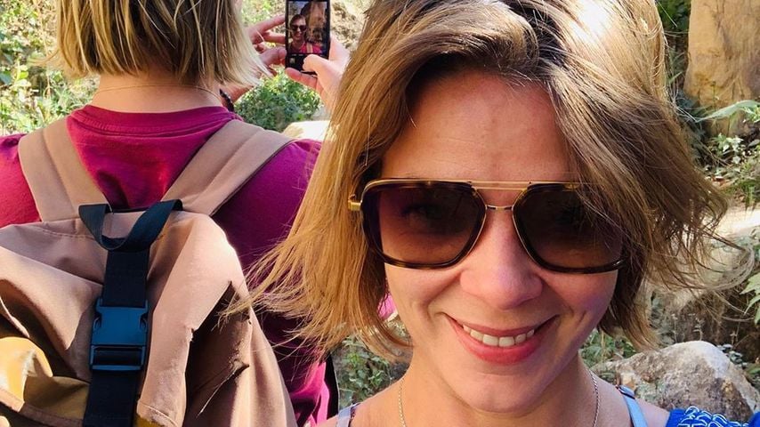 Jessica Schwarz und ein Unbekannter in Thailand im Januar 2020