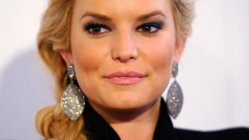 Jessica Simpson im durchsichtigen Kleid