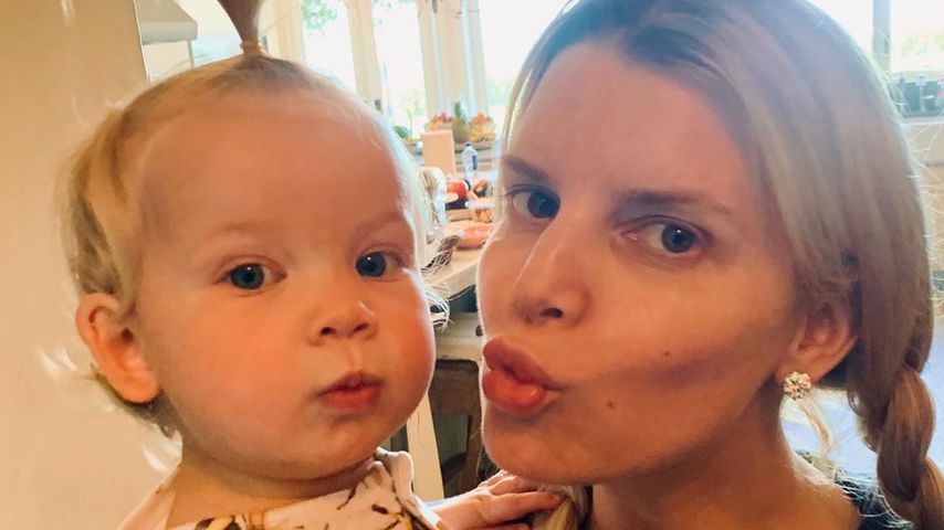 Jessica Simpson mit einem ihrer Kids, April 2020