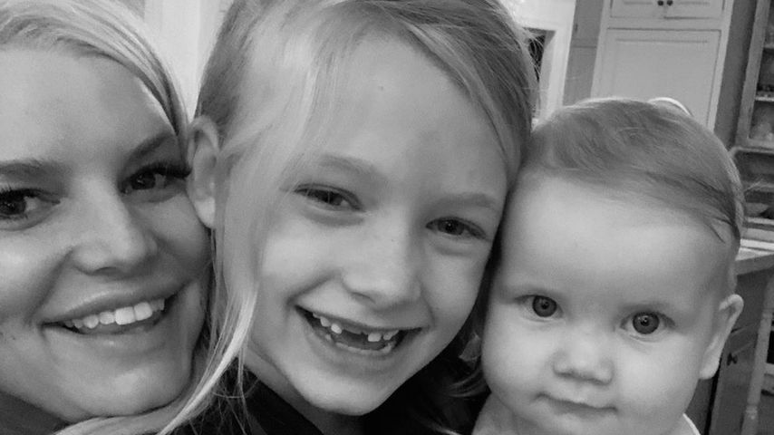 Jessica Simpson mit ihren Töchtern Maxwell Drew und Birdie Mae im Oktober 2019