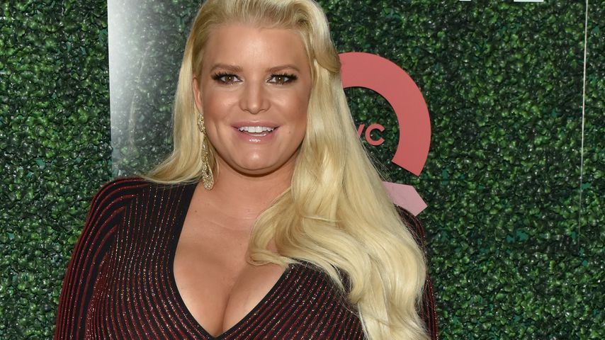 Jessica Simpson während ihrer Schwangerschaft mit Birdie im Oktober 2018
