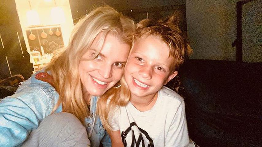 Jessica Simpson mit ihrem Sohn Ace Knute