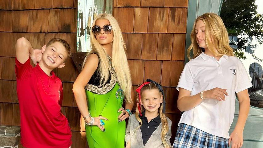 Jessica Simpson mit ihren Kindern Ace, Birdie und Maxwell, September 2024