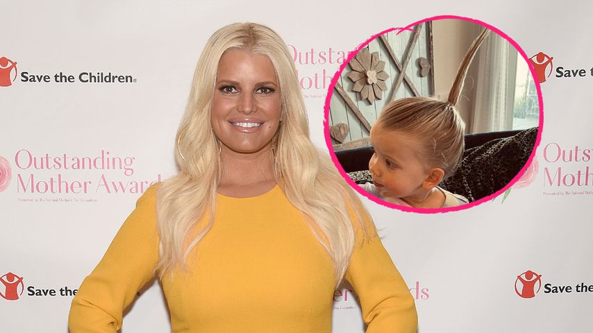 Was hat denn Jessica Simpsons Tochter da für einen Zopf?