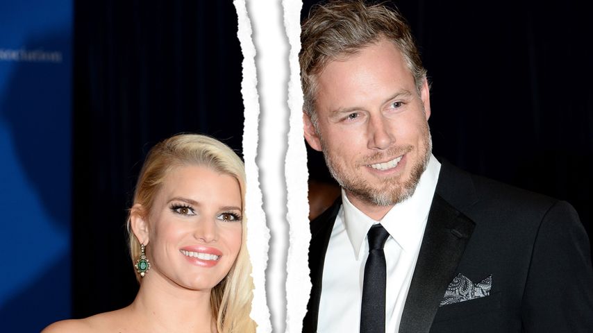 Collage: Jessica Simpson und Eric Johnson