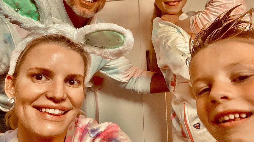 Jessica Simpson und Eric Johnson mit ihren Kindern