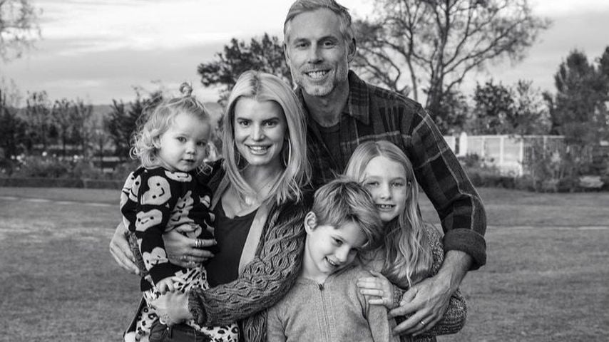 Jessica Simpson und Eric Johnson mit ihren Kindern