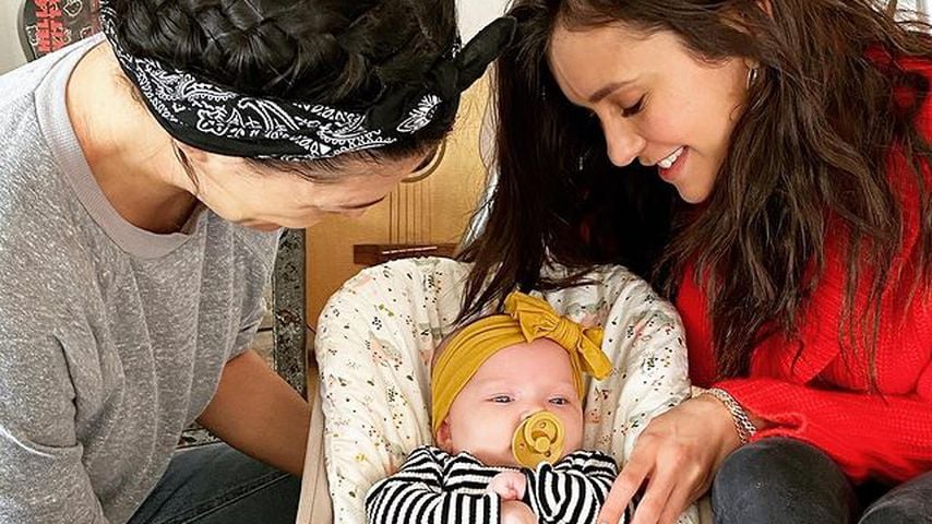 Jessica Szohr mit ihrer Tochter Bowie und Nina Dobrev