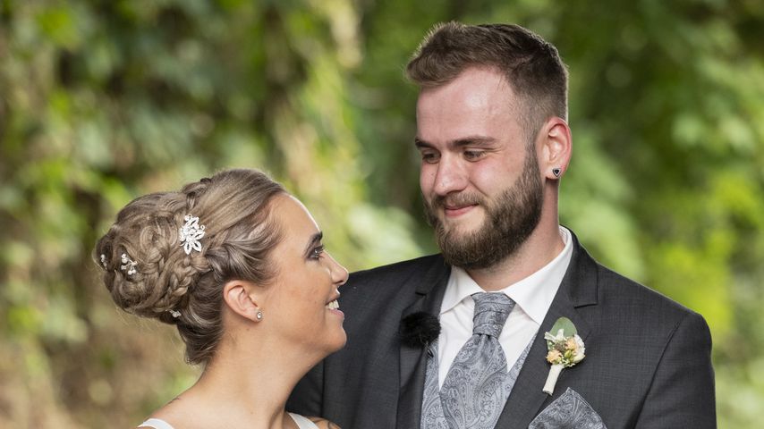 Jessica und Marc nach ihrem Jawort bei "Hochzeit auf den ersten Blick"