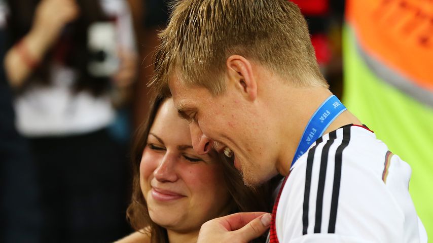 Jessica und Toni Kroos nach dem WM-Finale 2014