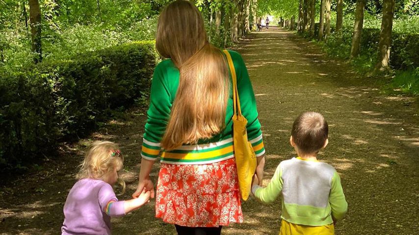 Jessie Cave und ihre Kinder im Jahr 2020