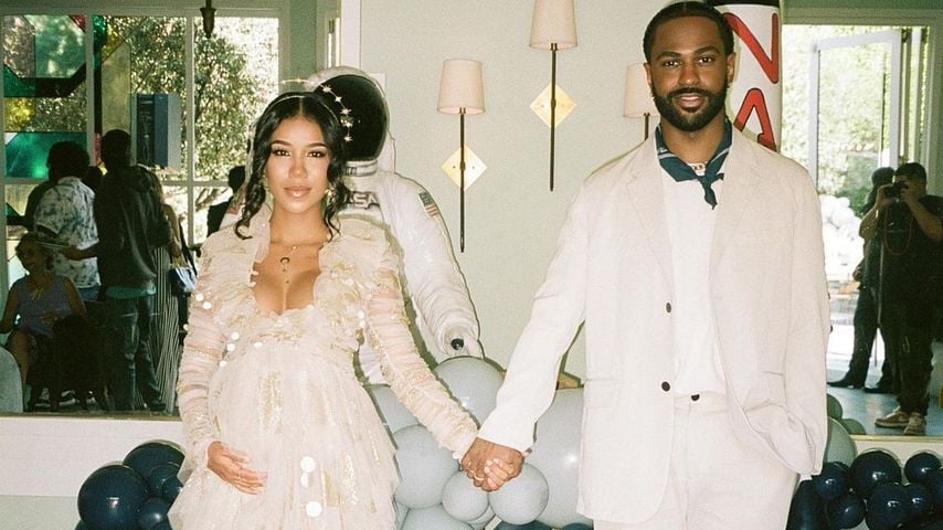 Jhené Aiko und Big Sean bei ihrer Baby-Party im Oktober 2022
