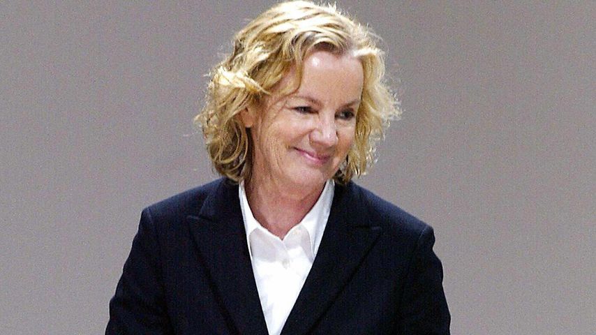Jil Sander bei einer Fashionshow in Mailand