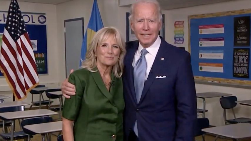 Nicht Joe: Küsst Jill Biden einen anderen Mann auf den Mund?