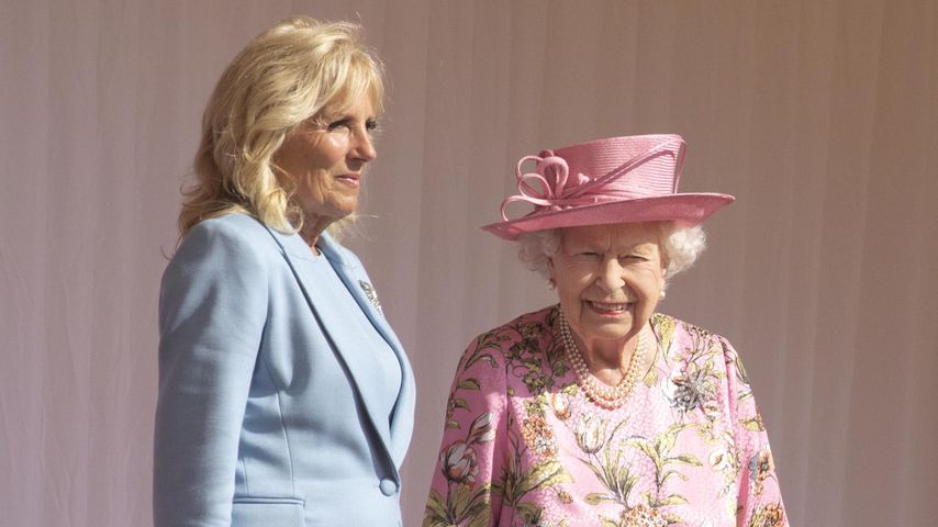 Jill Biden und Queen Elizabeth II. im Juni 2021