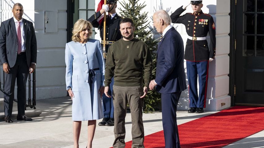 Unangebracht? Ukraine-Präsident ohne Anzug im Weißen Haus