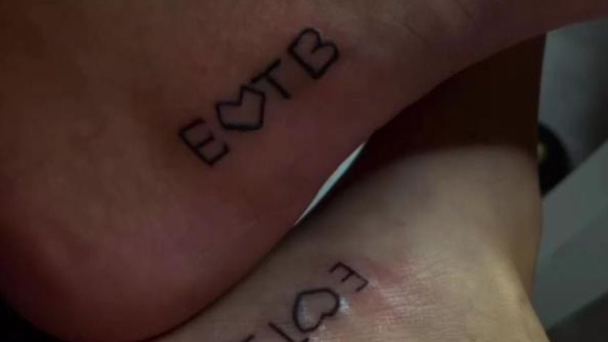 Jill Lange und Lars Mauchers Partner-Tattoo