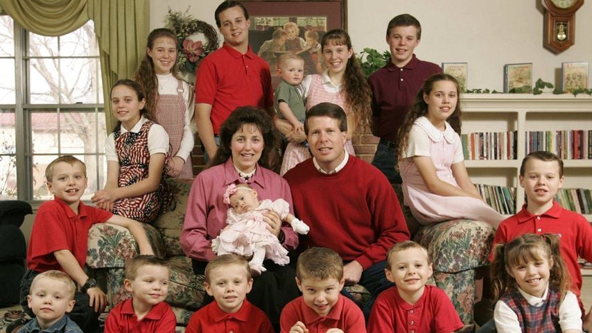 Die Duggars: Jim Bob und Michelle mit ihren 16 Kindern in Springdale, Arkansas, am 14. Dezember 2005