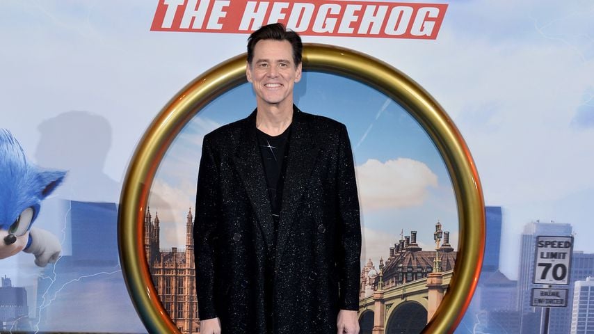 Jim Carrey bei der Premiere von "Sonic the Hedgehog" in London