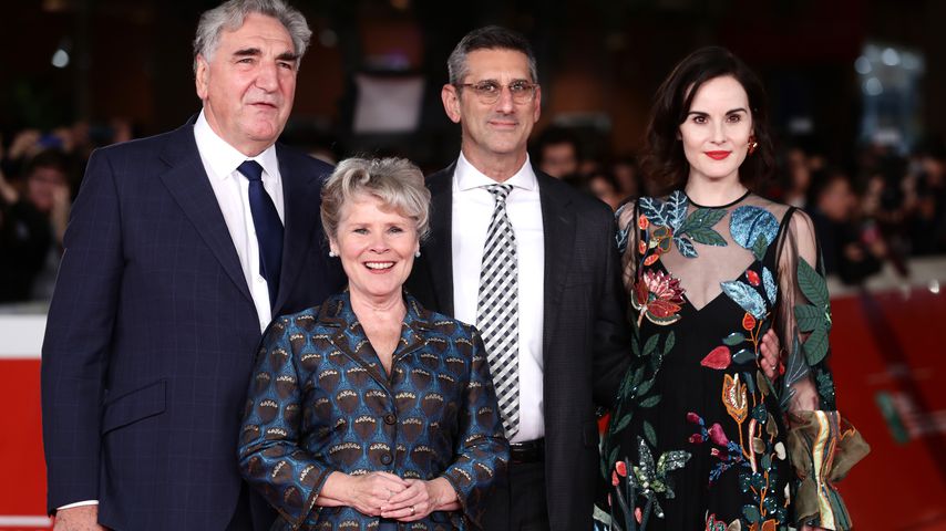 Jim Carter, Imelda Staunton, Michael Engler und Michelle Dockery (v.l.)
