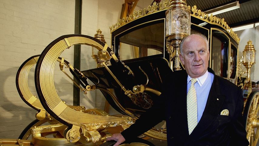 Kutschenbauer Jim Frecklington mit der State Coach Britannia in Sydney, 2007