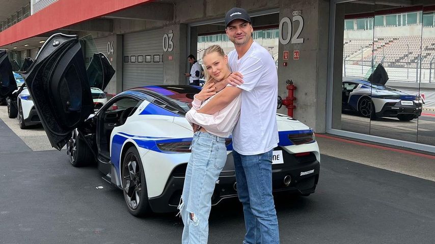 Jimi Blue Ochsenknecht und Laura Marie Geissler im Juni 2022