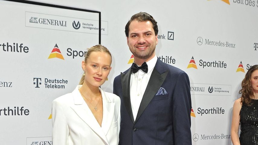 Jimi Blue Ochsenknecht und Laura Marie Geissler beim Ball des Sports in der Festhalle Frankfurt am Main am 21. Januar 2023